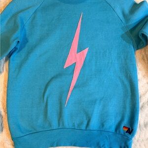 Aviator Nation Vibrant blue crewneck